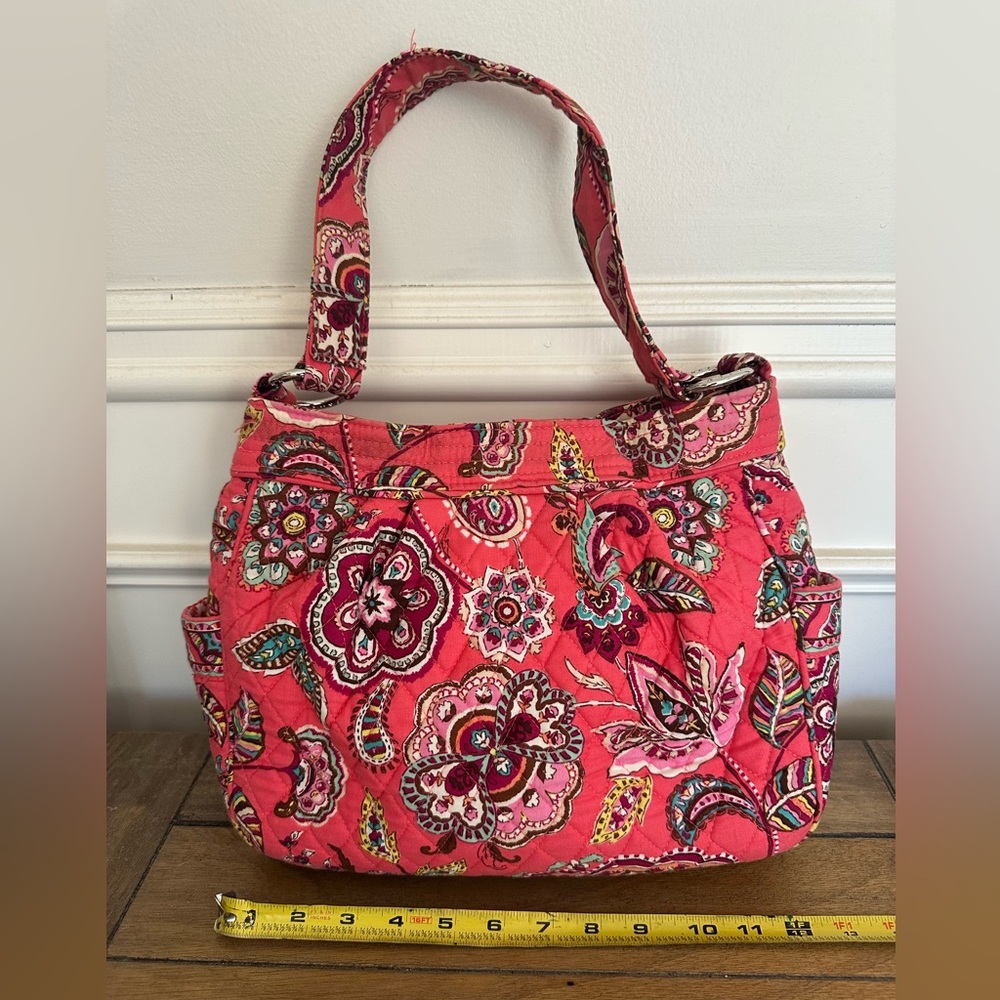 Vera Bradley Quilted Floral Tote Shoulder Bag